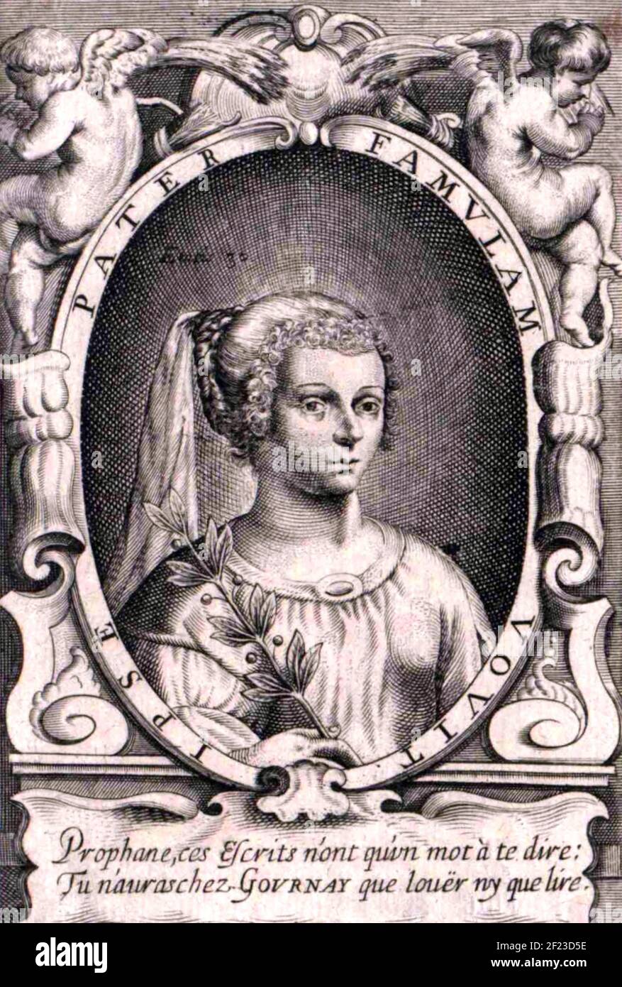 MARIE de GOURNAY (1565-1645) novelista y feminista francesa Foto de stock