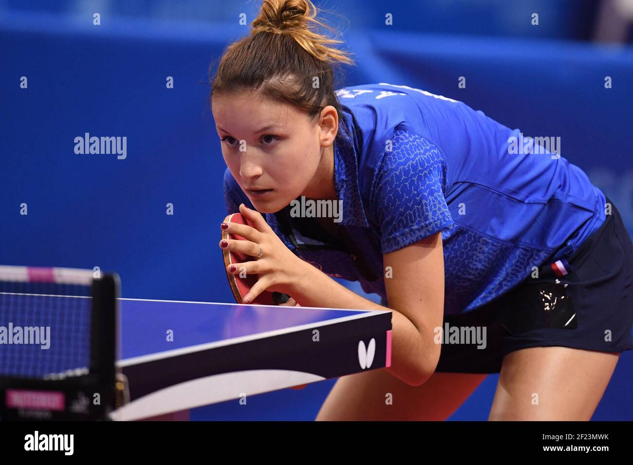 Audrey Zarif (FRA) compite en el tenis de mesa durante el Jeux  Mediterraneens 2018, en Tarragona, España, día 5, el 26 de junio, 2018 -  Foto Stephane Kempinaire / KMSP / DPPI Fotografía de stock - Alamy