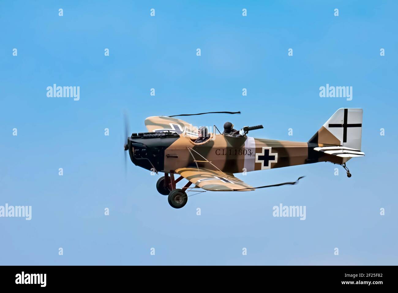 Junkers CL1 (Equipo de la Gran Guerra) Exhibición aérea en Biggin Hill Airshow Foto de stock