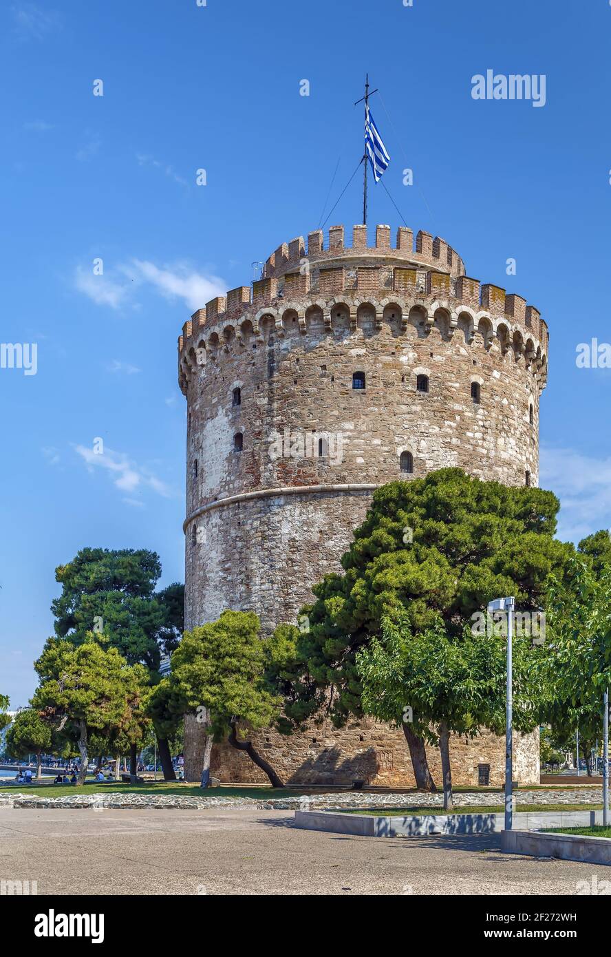 Torre Blanca, THESSALONIKI, Grecia Foto de stock