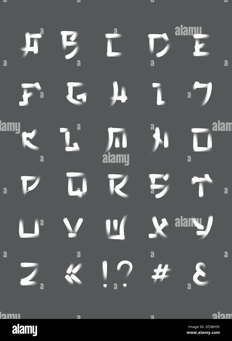 Abecedario Japones En Español Letra Por Letra Letra de pincel japonesa, letras de fuente vectorial en estilo japonés. Abc  japonés, letra del alfabeto del estilo, ilustración de la tipografía  japonesa Imagen Vector de stock - Alamy