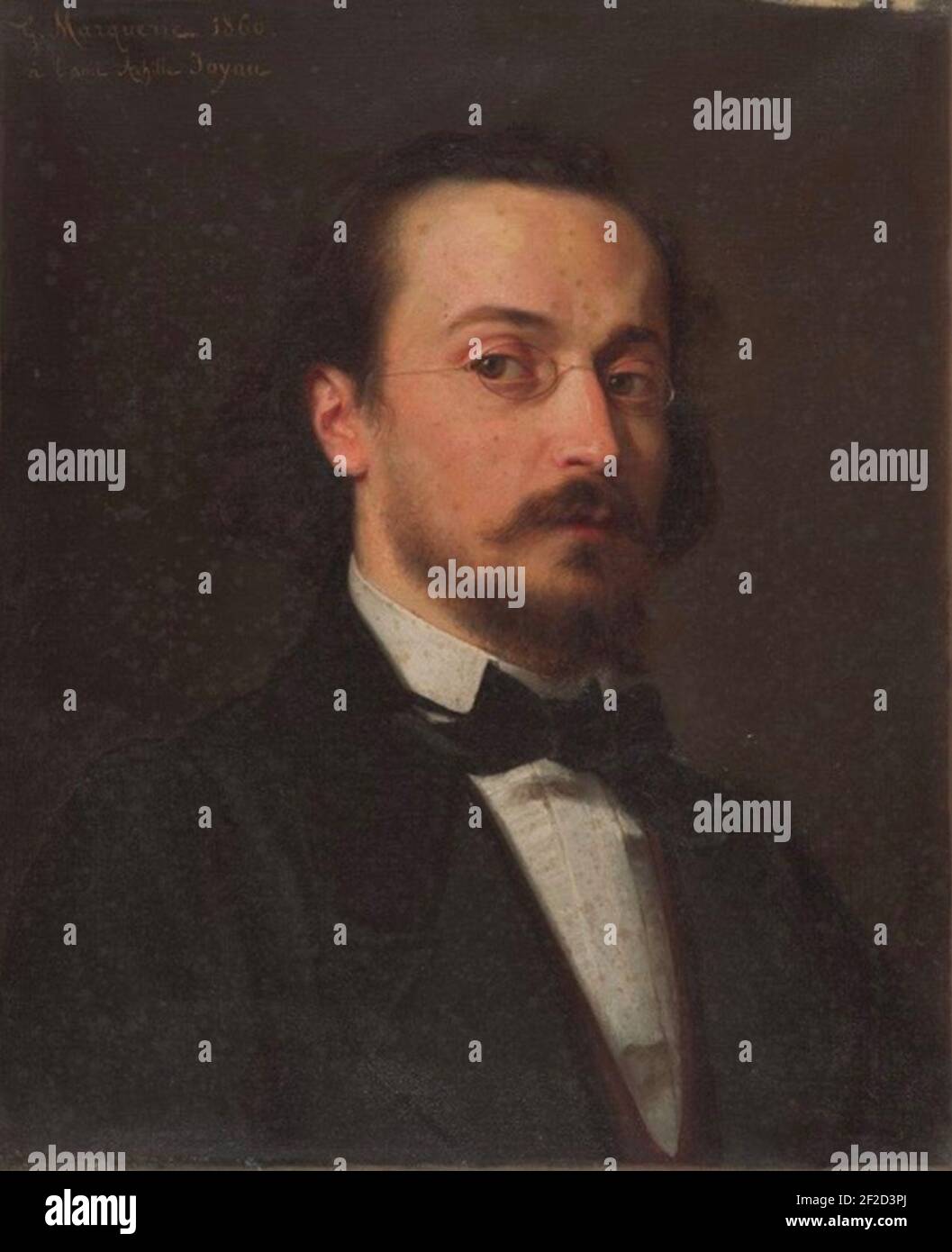 Retrato de l'architecte Achille Joyau. Foto de stock