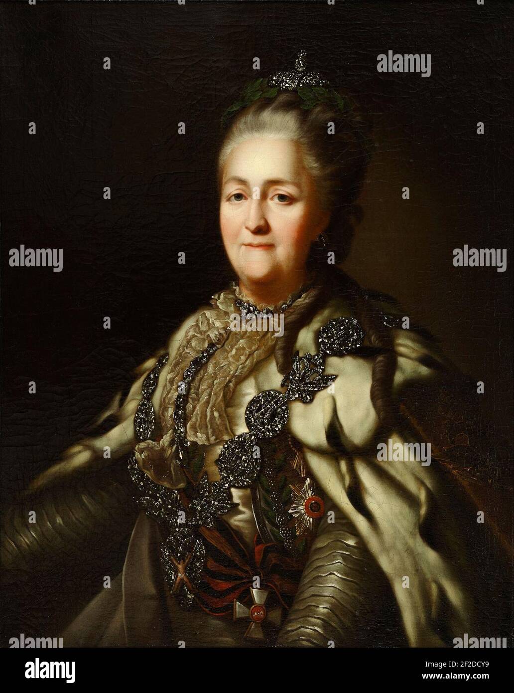 Retrato de la emperatriz Catalina II Fotografía de stock Alamy