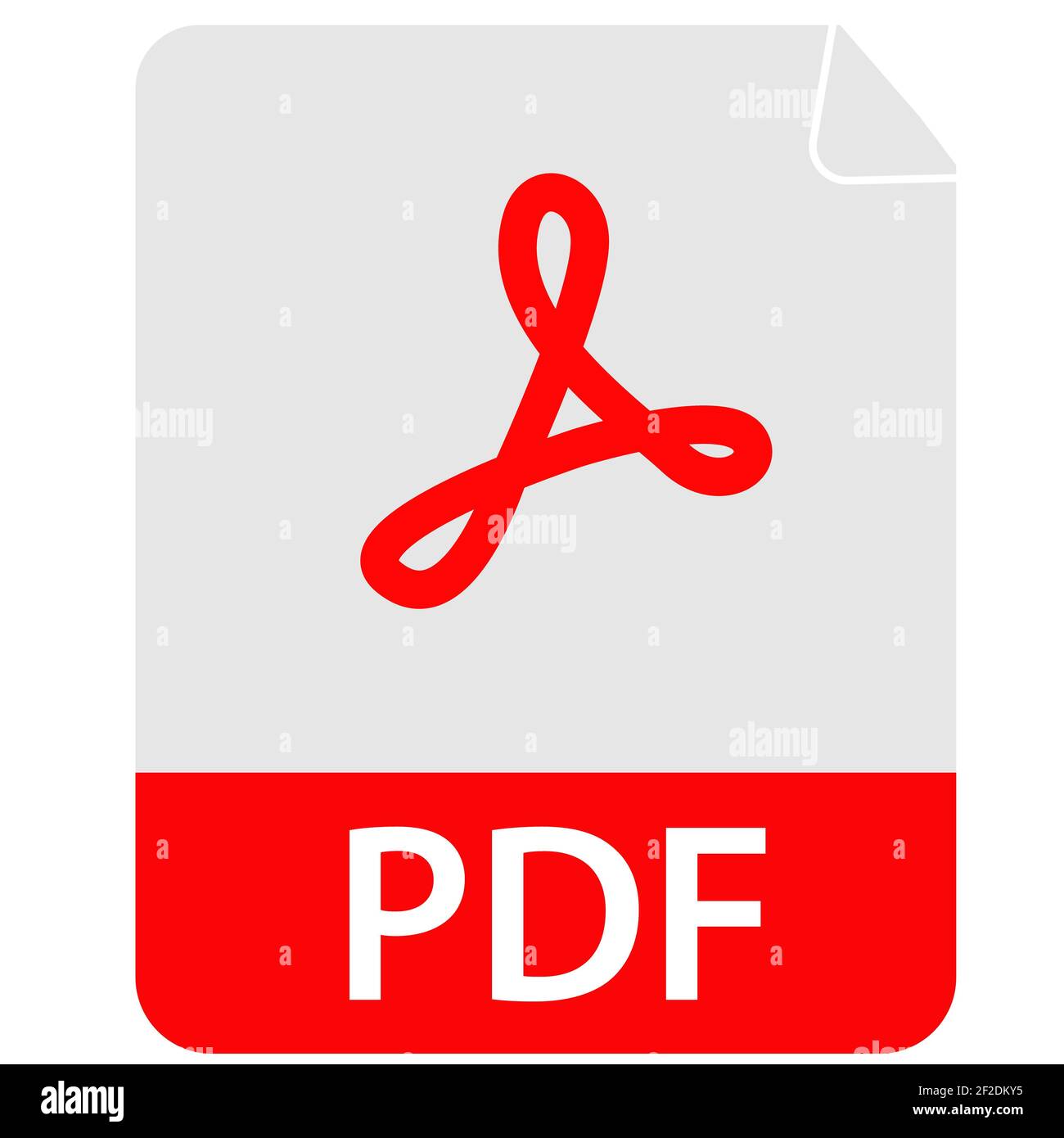 icono pdf sobre fondo blanco. archivo símbolo pdf. Símbolo de formato PDF.  Estilo plano Fotografía de stock - Alamy