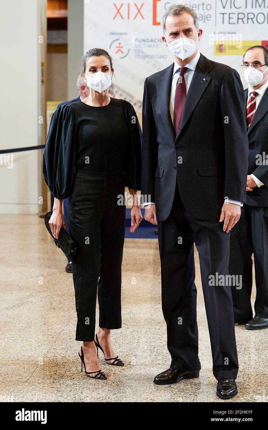 El rey Felipe VI de España y la reina Letizia de España en el concierto conmemorativo para las víctimas del terrorismo 'XIX Concierto hogar víctimas del terror' en el Auditorio Nacional de El rey Felipe VI de España y la reina Letizia de España en el concierto conmemorativo para las víctimas del terrorismo 'XIX Concierto hogar víctimas del terror' en el Auditorio Nacional de