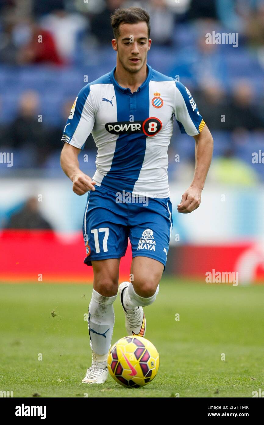 Vazquez de Espanyol durante el Campeonato de España 2014/2015 Liga de fútbol entre Espanyol