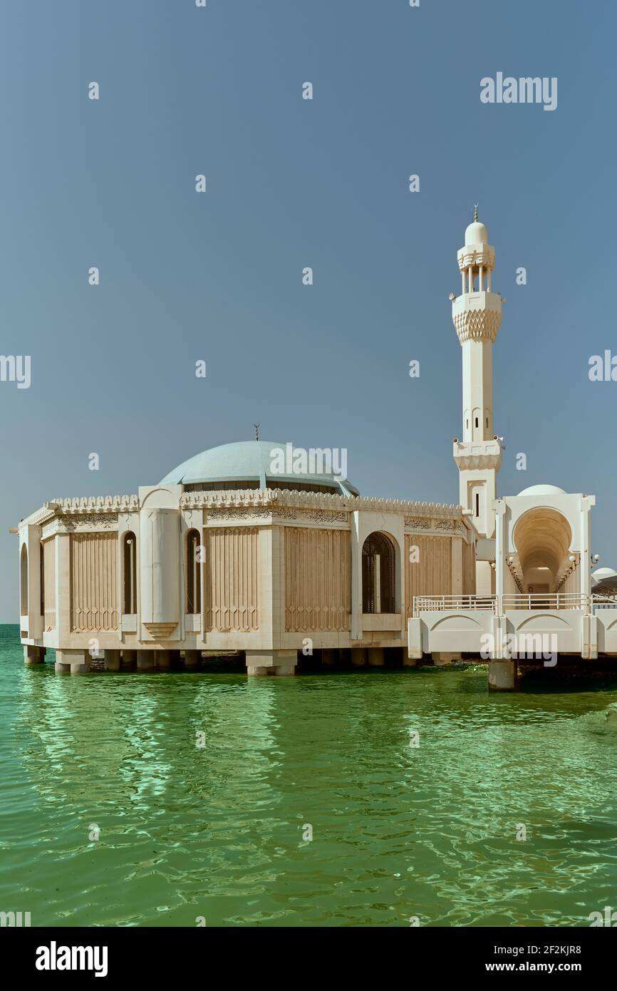 Mezquita flotante en Jeddah, Arabia Saudita Foto de stock