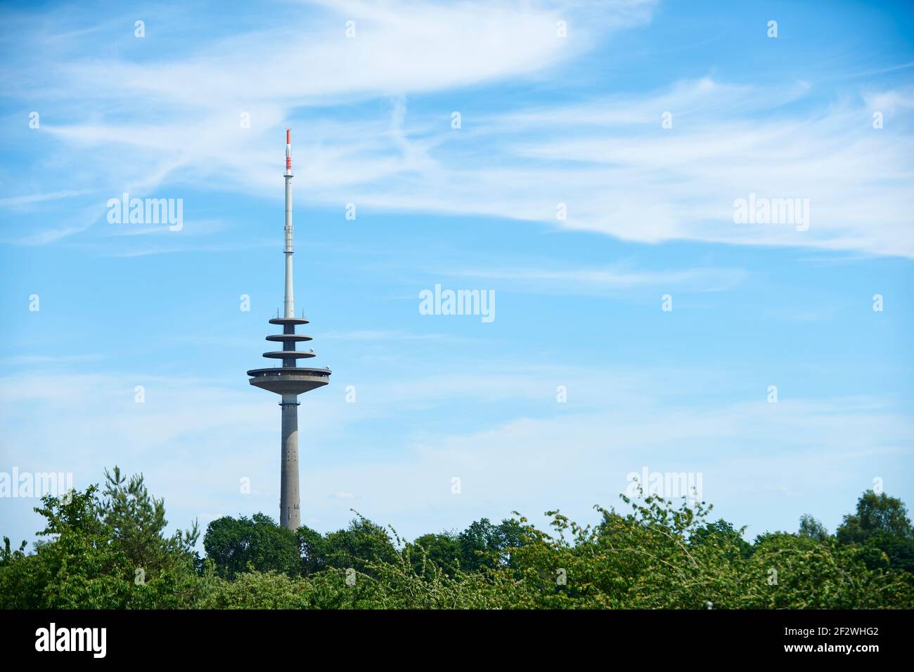 El Funkturm en Münster Foto de stock