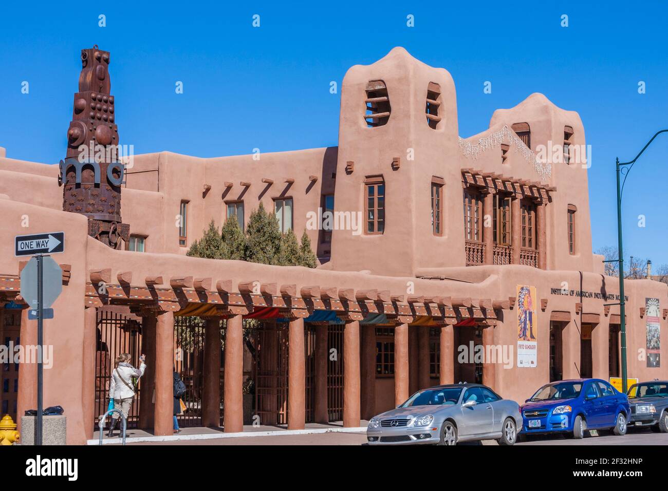 Instituto de Arte Indio Americano en Santa Fe, Nuevo México. Foto de stock