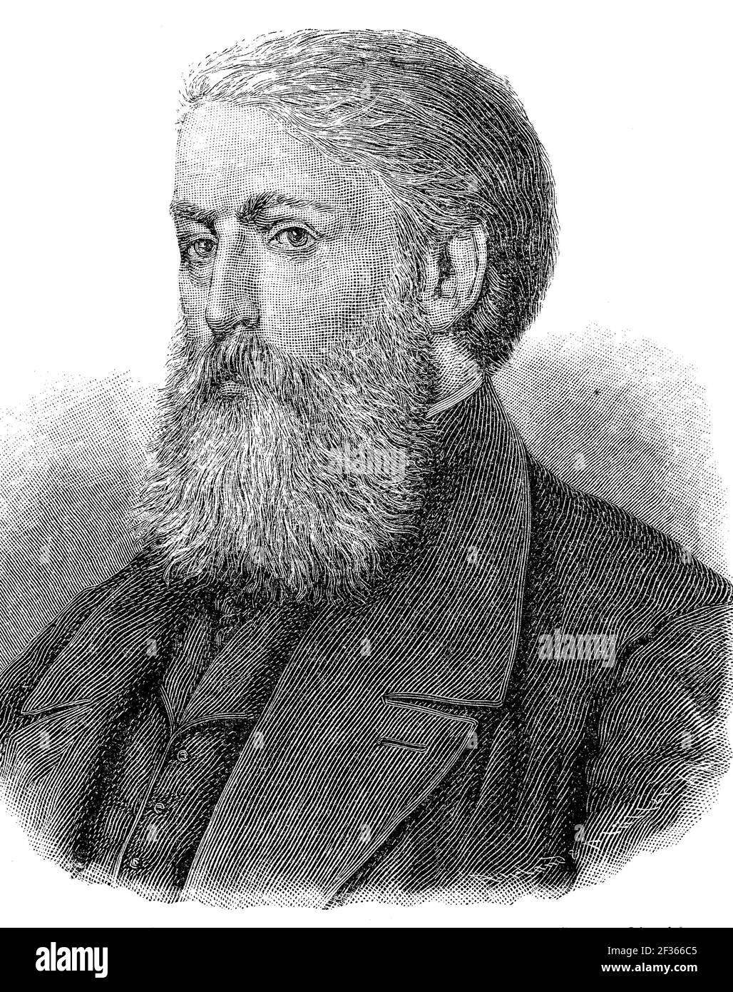 Karl Stieler, 15 de diciembre de 1842 - 12 de abril de 1885, fue un poeta alemán con un enfoque en Baviera, que también trabajó profesionalmente como archivista y abogado / Karl Stieler, 15. Diciembre 1842-12. Abril 1885, war ein deutscher Dichter mit Wirkungsschwerpunkt in Bayern, der beruflich auch als archivar und Jurist tätig war, Historisch, histórica, digital mejora la reproducción de un original del siglo 19th / digitale Reproduktion einer Originalvorlage aus dem 19. Jahrhundert, Foto de stock