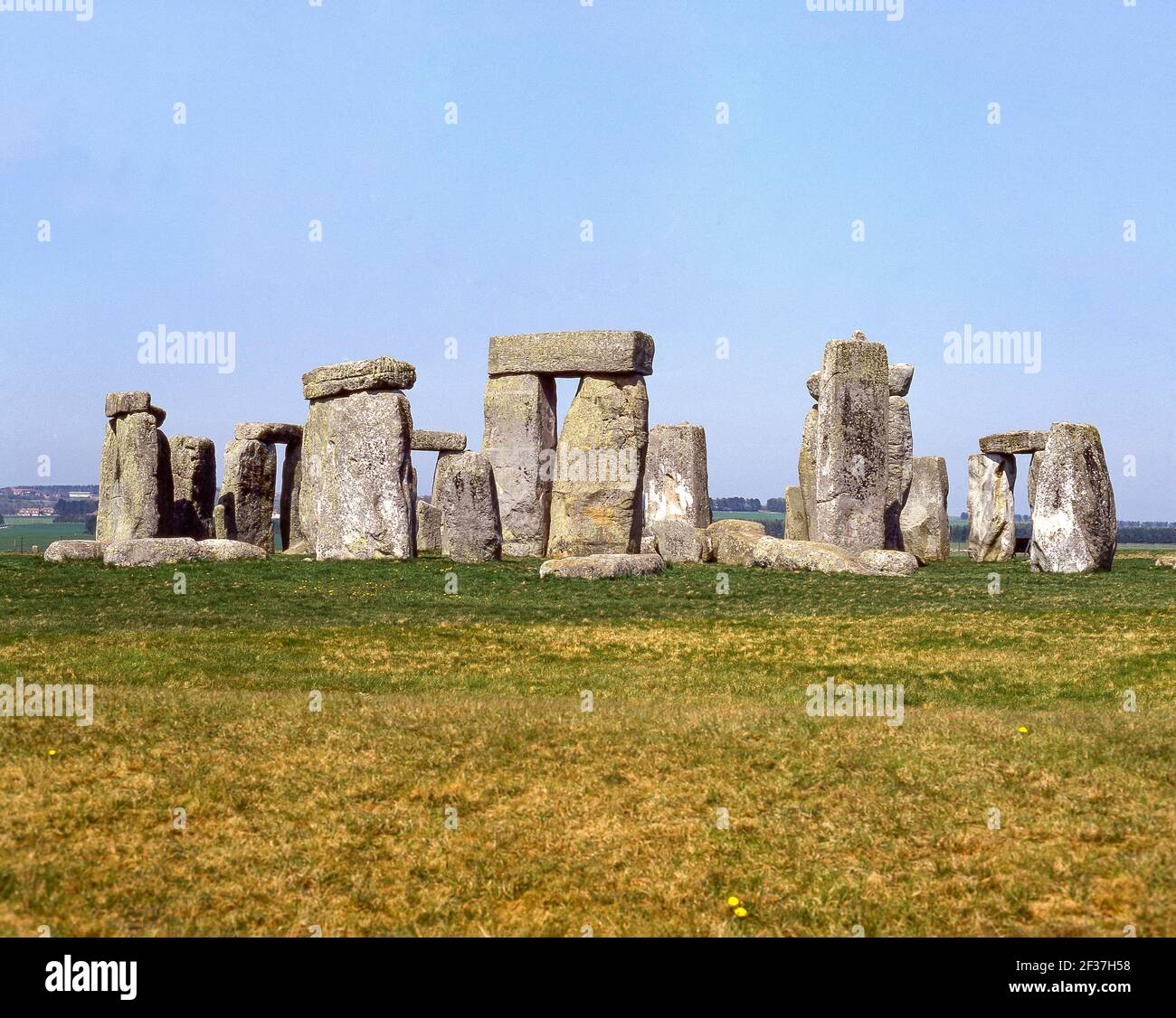 Monumento prehistórico de Stonehenge, Amesbury, Wiltshire, Inglaterra, Reino Unido Foto de stock