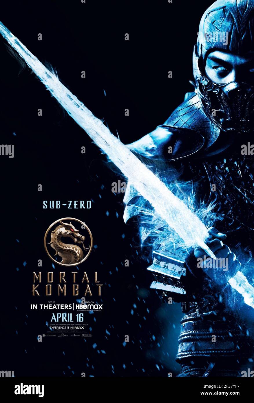 Mortal Kombat Cartel Del Personaje Joe Taslim Como Sub Zero 2021 © Warner Bros Cortesía 