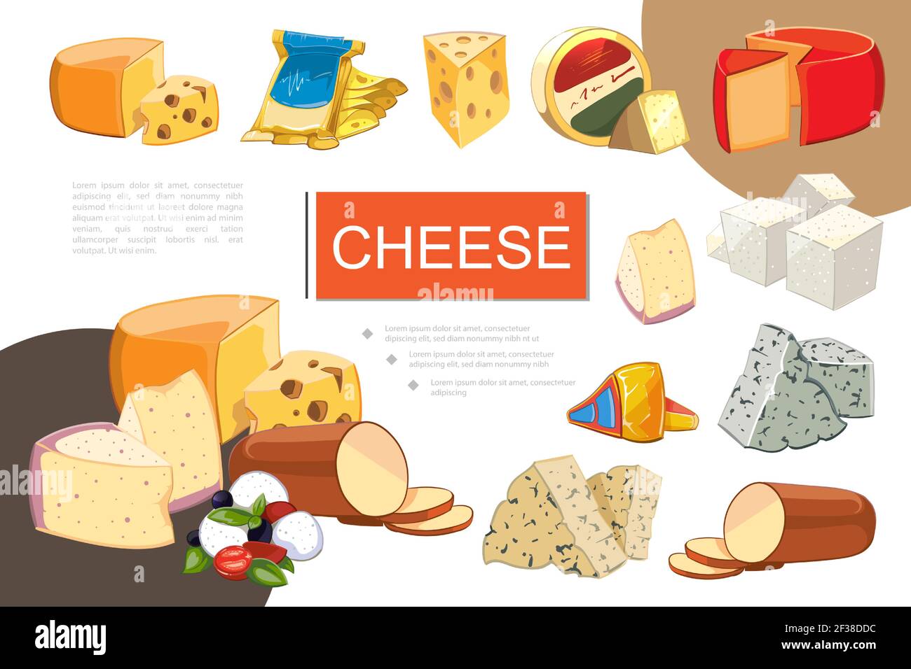 Queso de dibujos animados composición colorida con mozzarella cheddar gouda feta grano padano raclette maasdam dorblu danablu queso ahumado clases vector illustrr Imagen Vector de stock - Alamy Queso de dibujos animados composición colorida con mozzarella cheddar gouda feta grano padano raclette maasdam dorblu danablu queso ahumado clases vector illustrr Imagen Vector de stock - Alamy