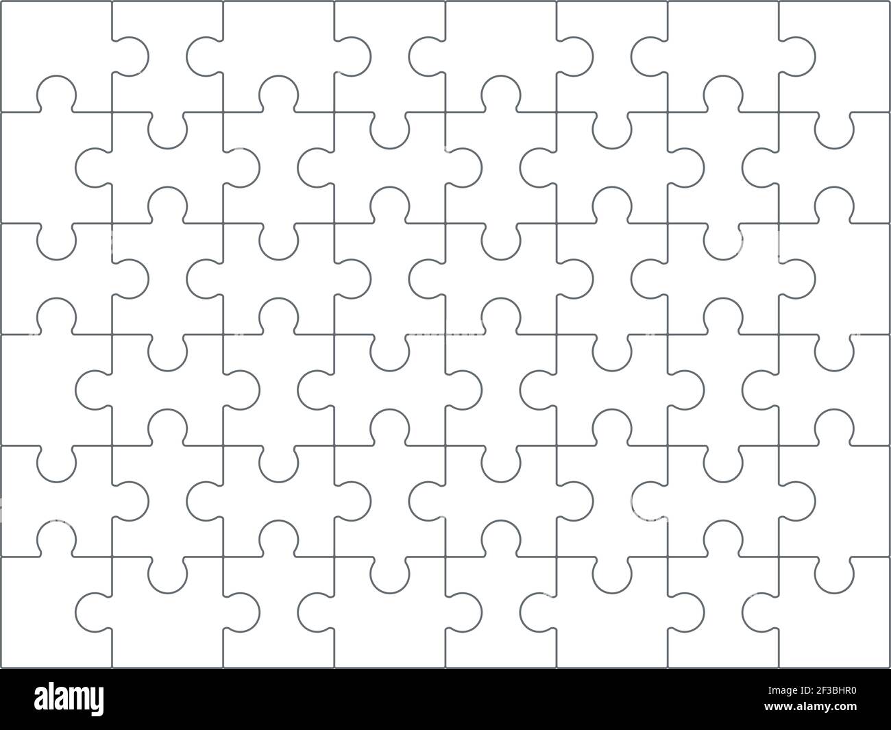 Rompecabezas de fondo. Jigsaw blanco rompecabezas conjunto para proyectos  de diseño línea vector colección Imagen Vector de stock - Alamy