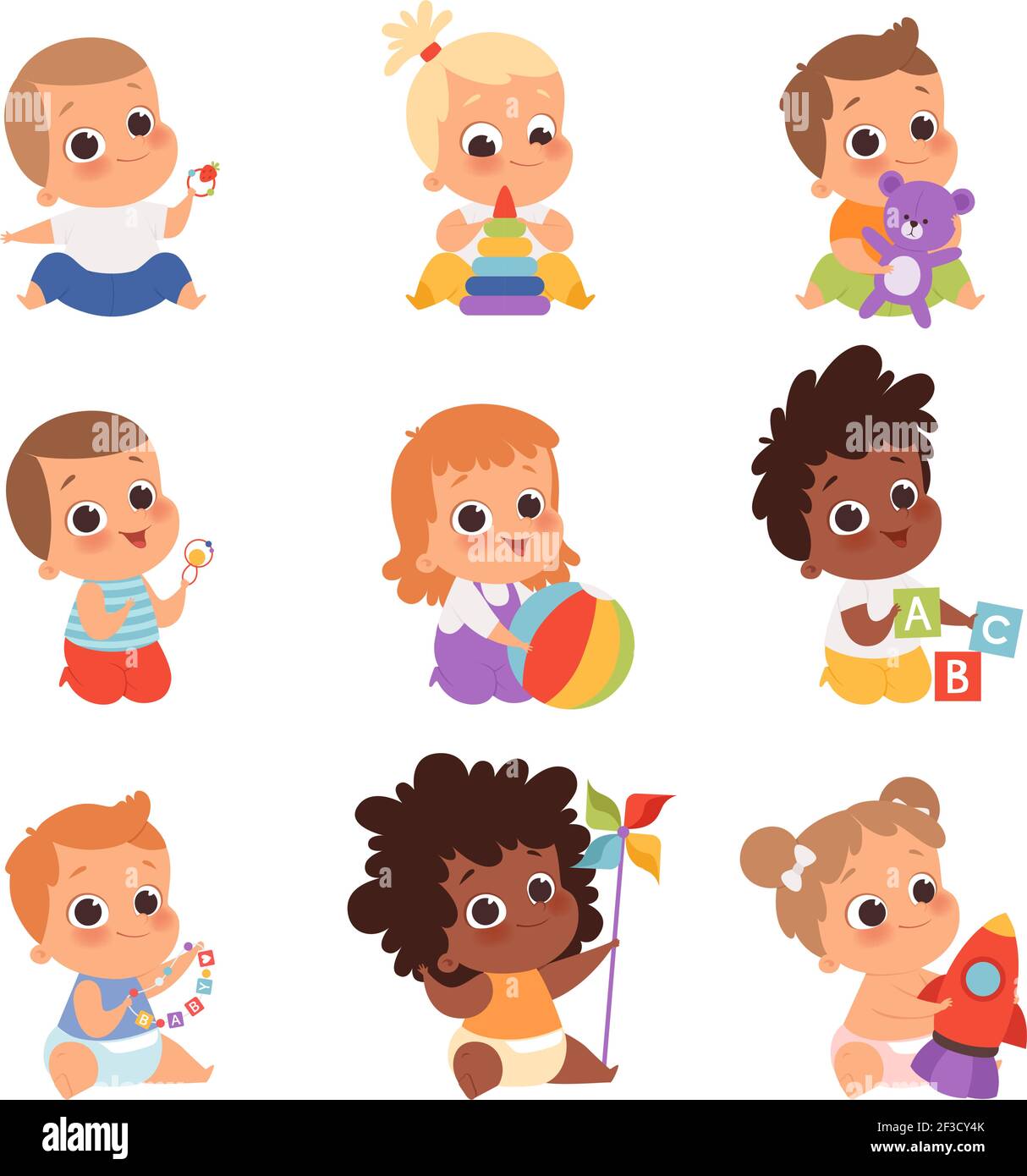 Jugando Recien Nacido Imagenes Vectoriales De Stock Alamy
