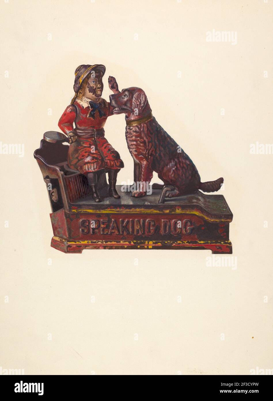Banco de juguetes: Perro parlante y figura, 1935/1942 Fotografía de stock -  Alamy