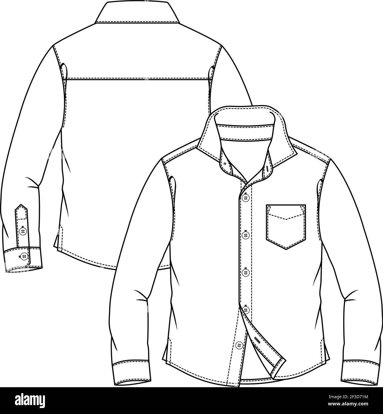 Camisa con botones Imágenes de stock en blanco y negro - Alamy
