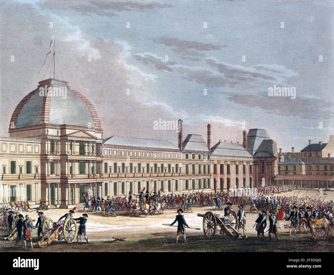 Insurrección del 31 de mayo – 2 de junio de 1793 - la caída de los Girondins, bajo la presión del pueblo de París - Foto de stock