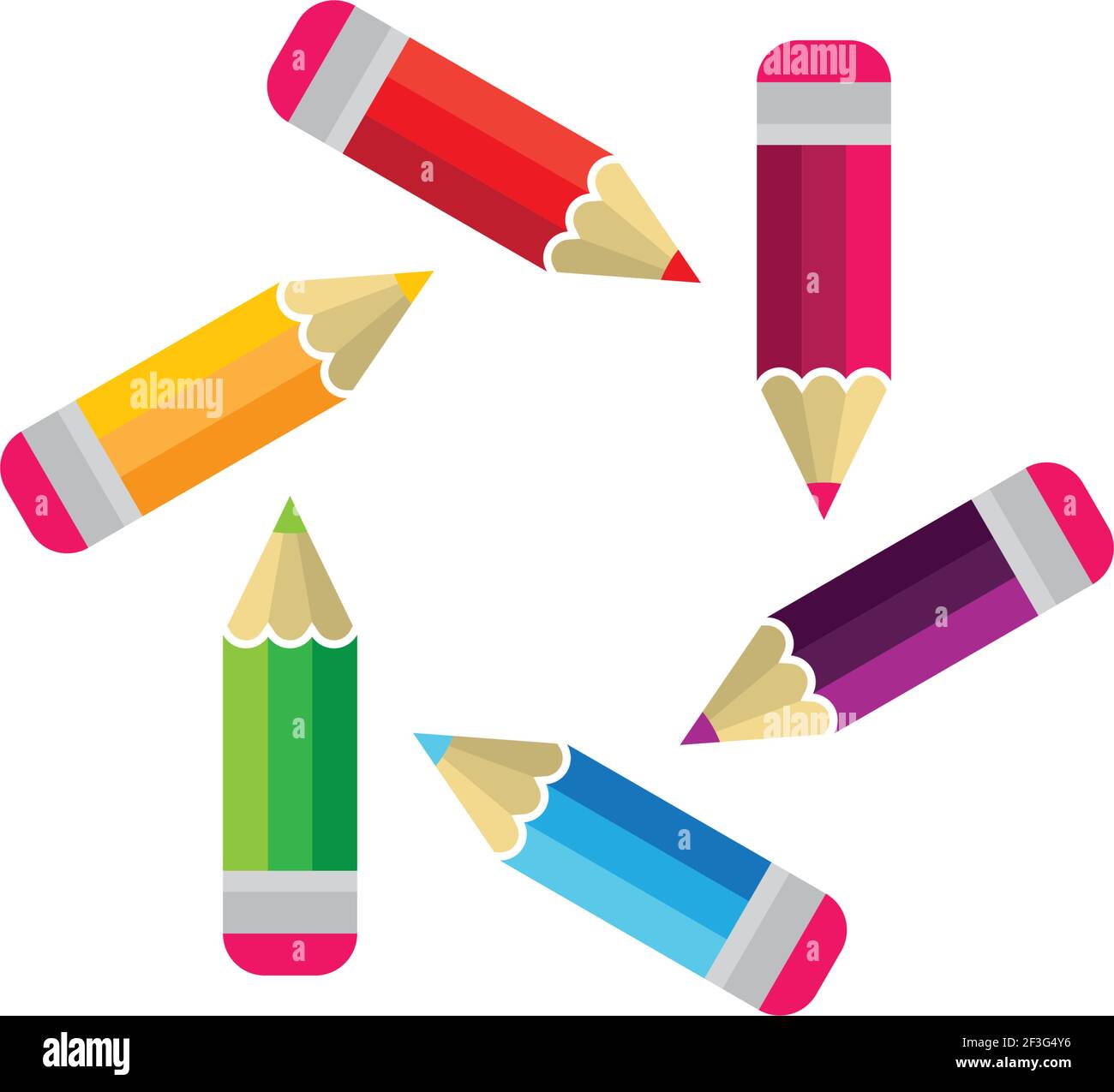 Color lápiz vector ilustración diseño Imagen Vector de stock - Alamy