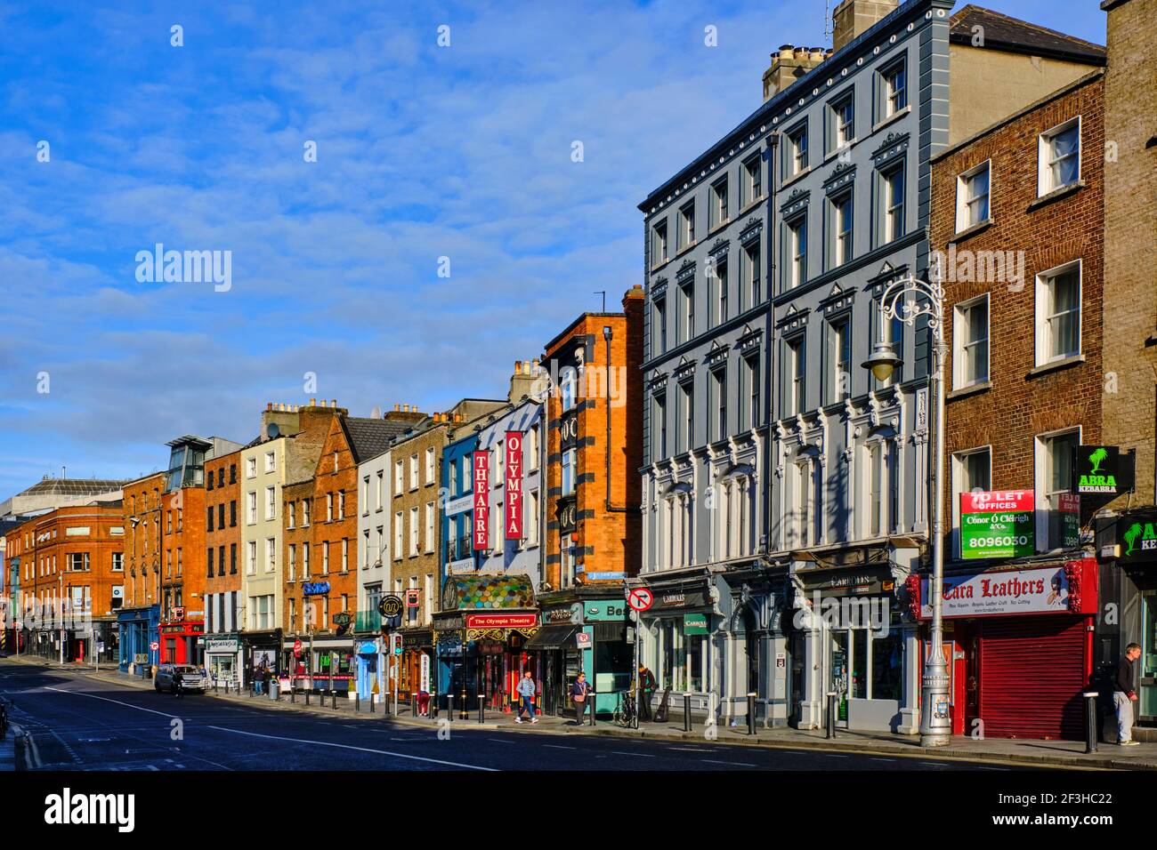 República de Irlanda, Dublín, Dame Street Foto de stock