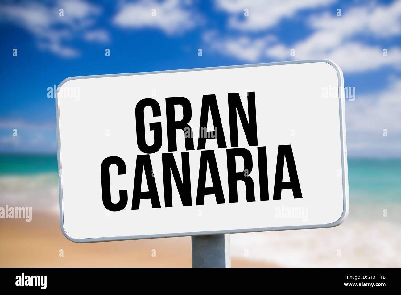 Playa, mar y vacaciones en Gran Canaria Foto de stock