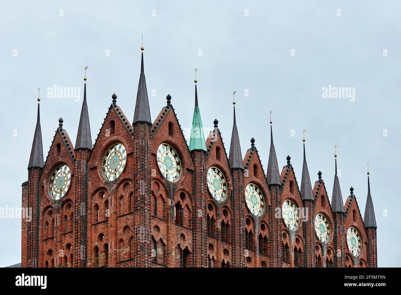 Rathaus en Stralsund Foto de stock