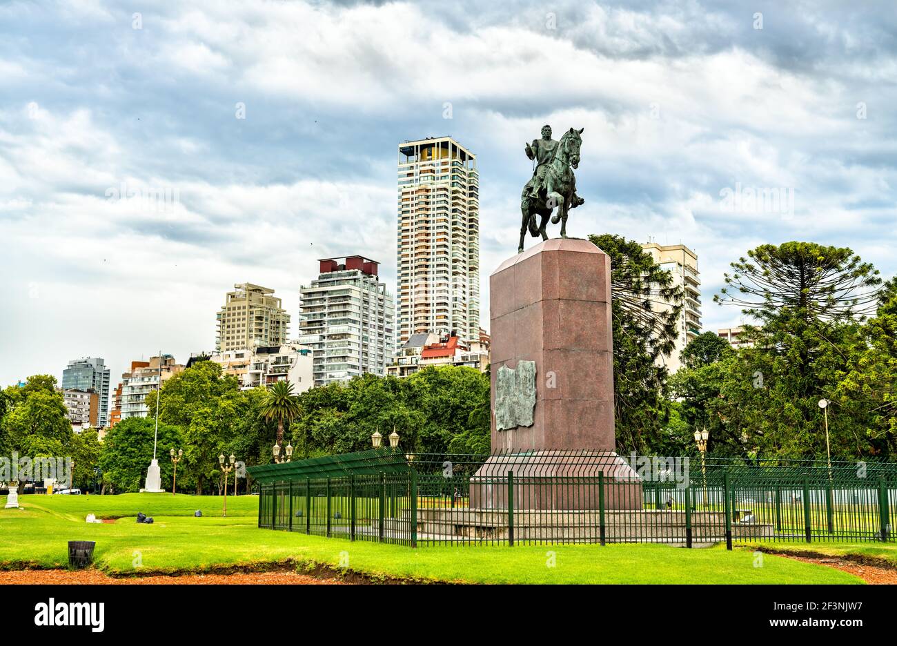 Monumento a Juan Manuel de Rosas en Buenos Aires Foto de stock