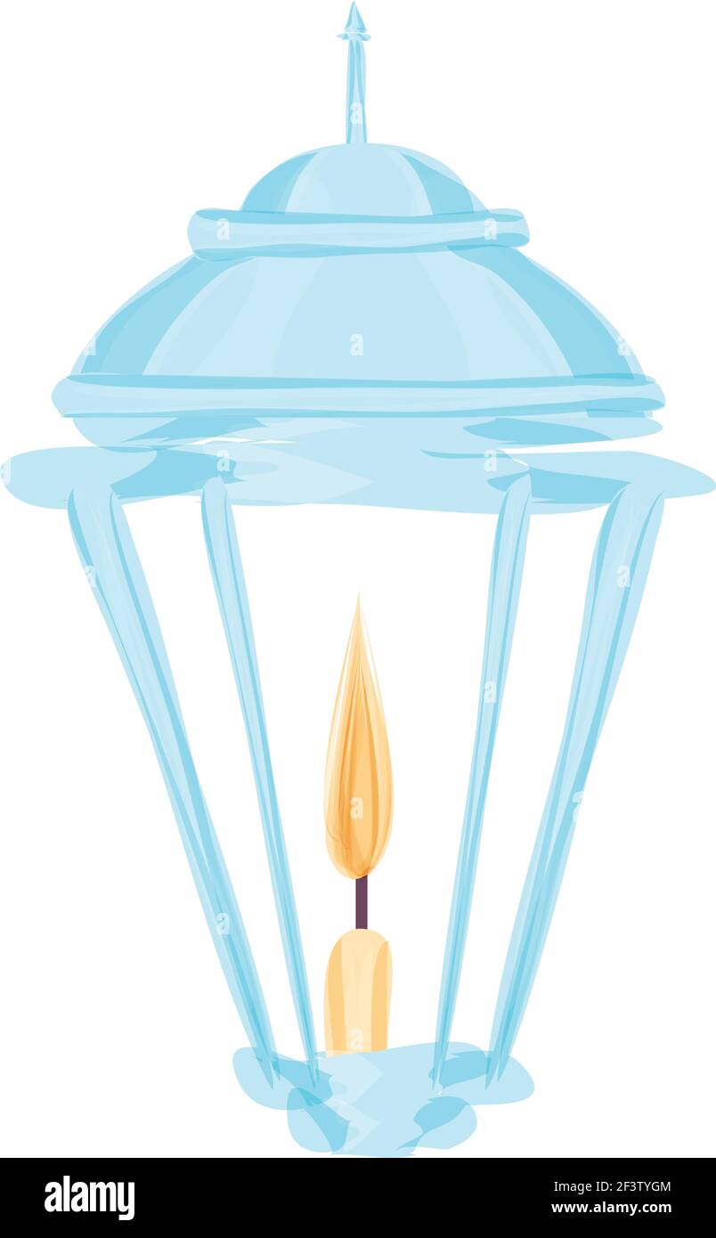 lámpara encendido luz de vela dibujo Imagen Vector de stock - Alamy