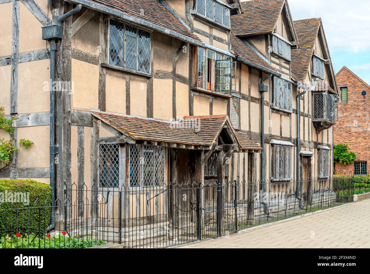 Lugar de nacimiento de Shakespeare donde nació en 1564 en Stratford Upon Avon, Inglaterra Foto de stock