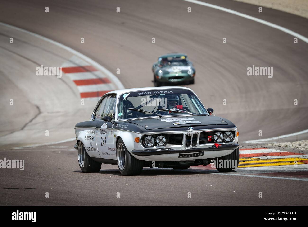 247 Richard DEPAGNEUX, Eric JOYAU, FRA, FRA, BMW 2800 CS 1969, Acción durante el Tour Auto 2018 Optic 2000, del 24 al 28 de abril - Foto Alexandre Guillaumot / DPPI Foto de stock