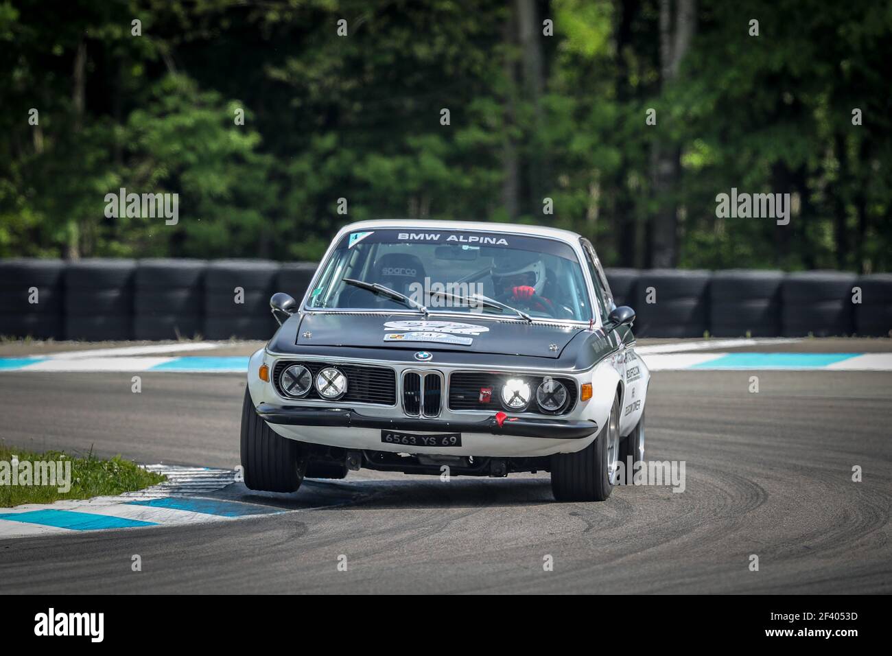 247 Richard DEPAGNEUX, Eric JOYAU, FRA, FRA, BMW 2800 CS 1969, Acción durante el Tour Auto 2018 Optic 2000, del 24 al 28 de abril - Foto Alexandre Guillaumot / DPPI Foto de stock