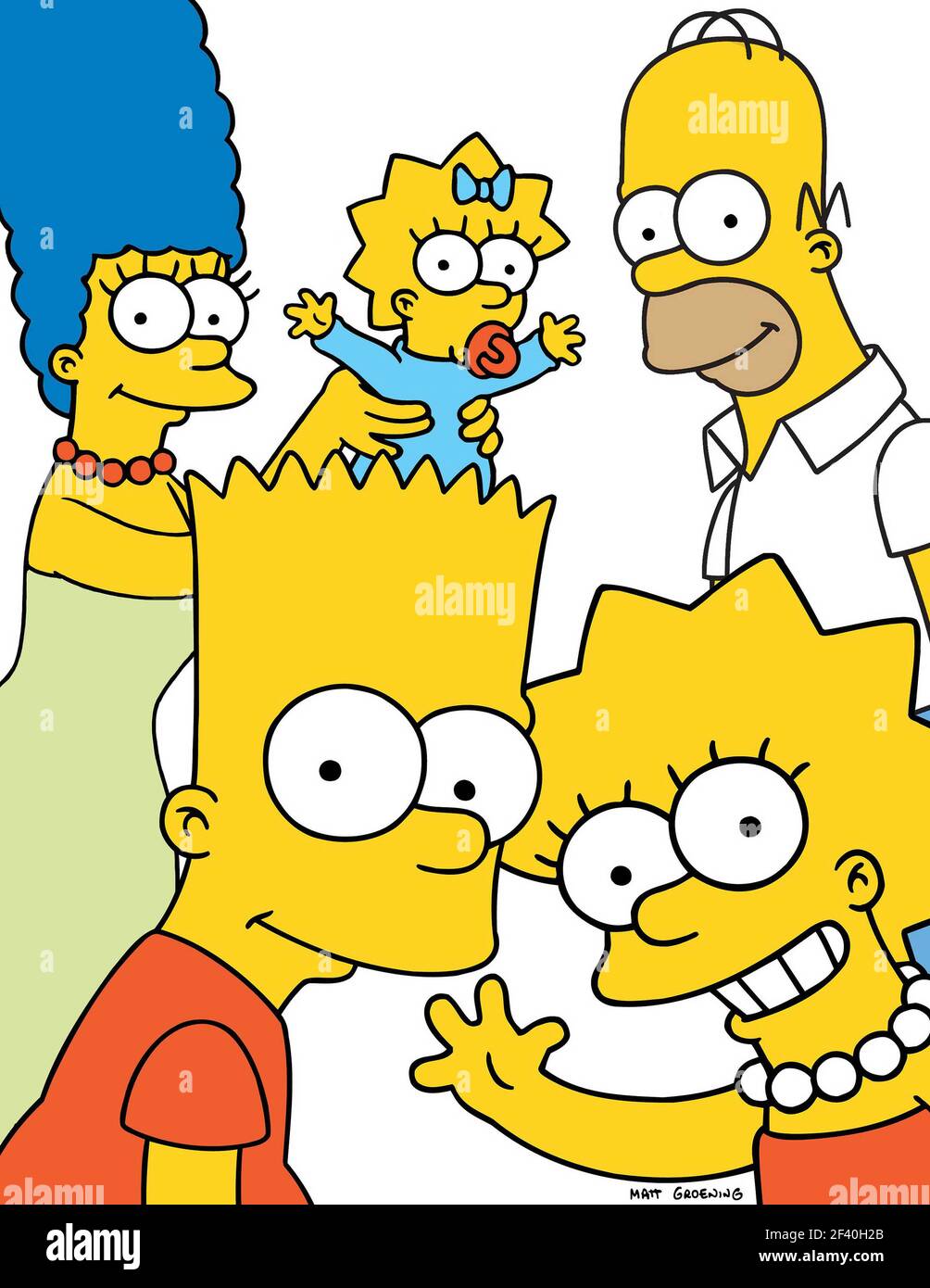 Los Simpson: Homer, Marge, Bart, Lisa y Maggie Fotografía de stock - Alamy
