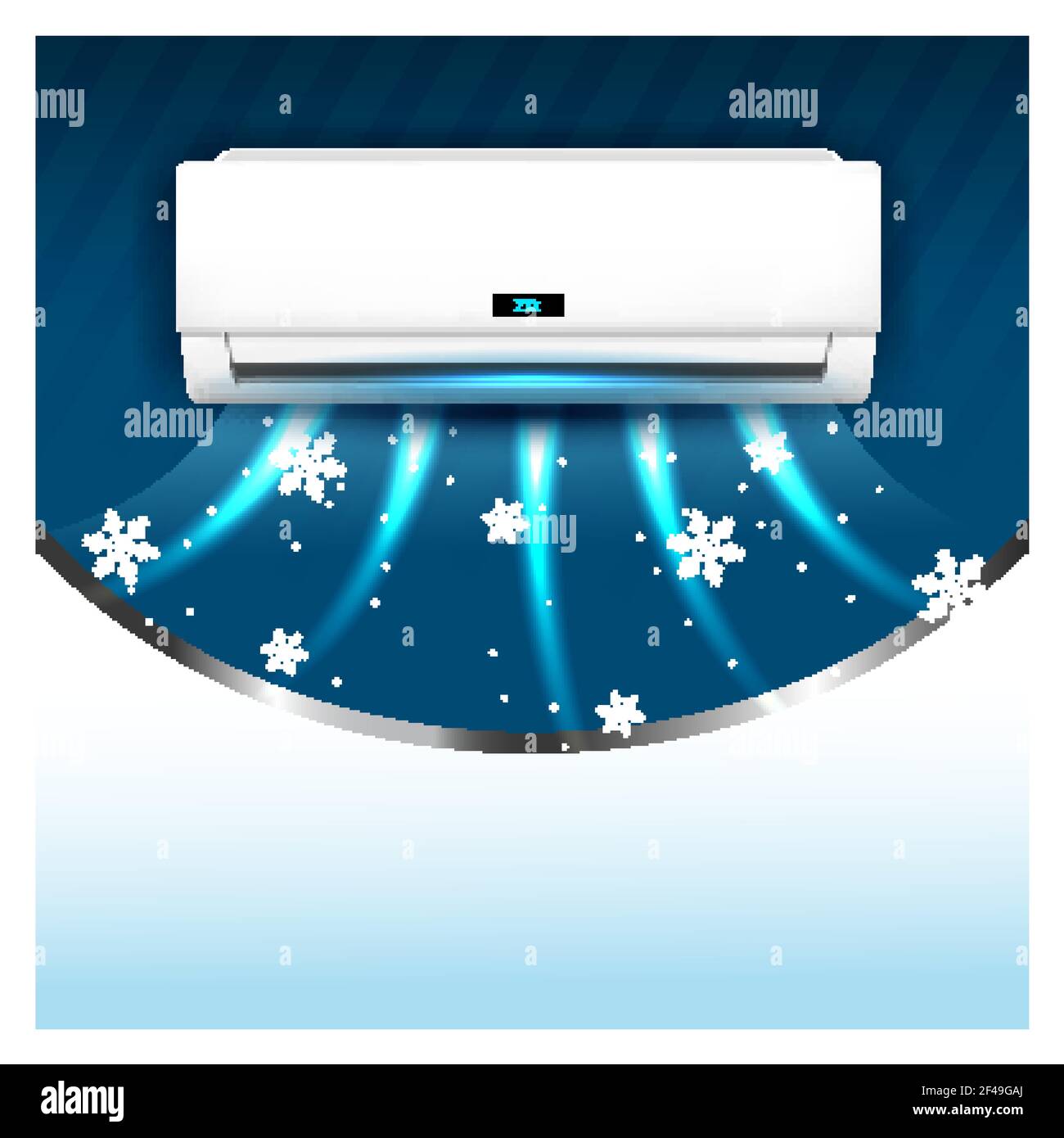 Vector de banner promocional del sistema de aire acondicionado dividido  Imagen Vector de stock - Alamy