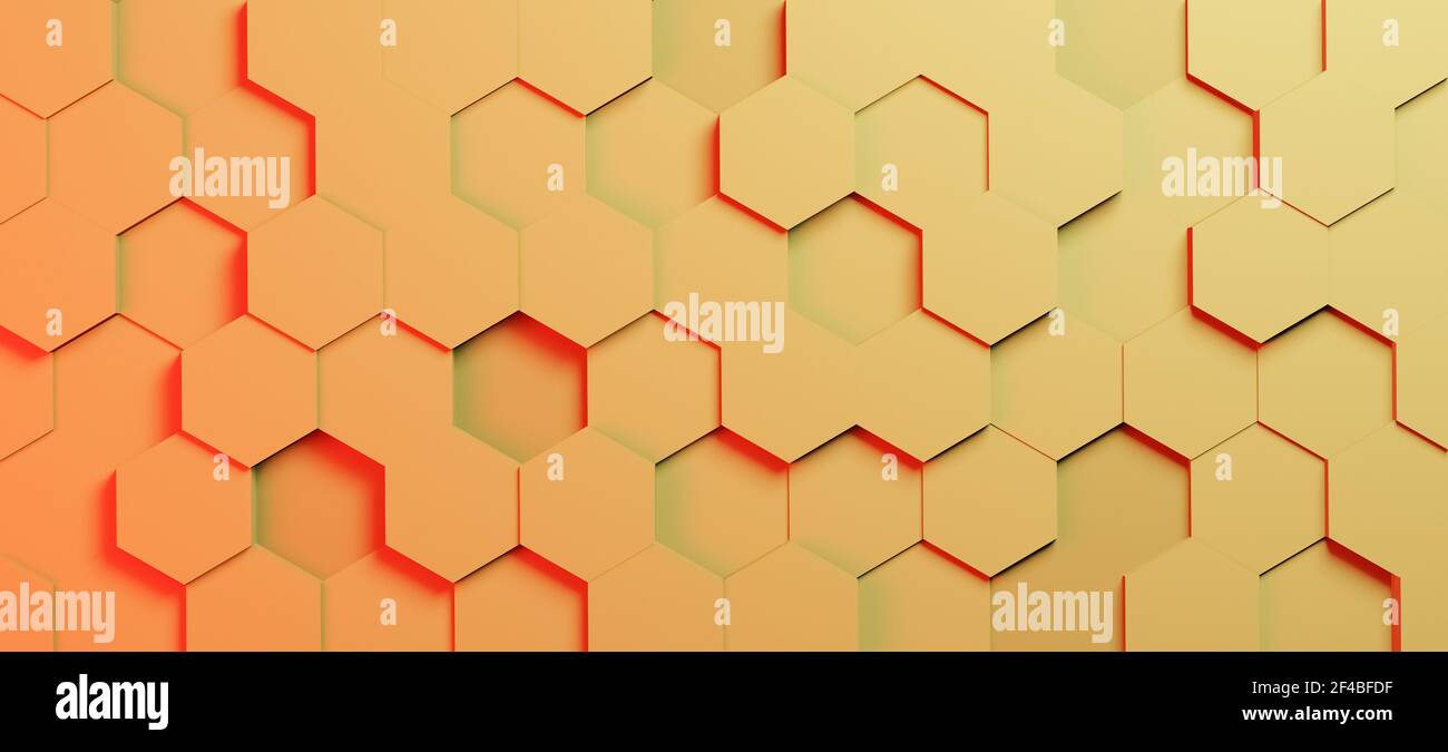 Hexágonos o tejas de panales, papel pintado hexagonal de 3D, ilustración geométrica, fondo Hexágonos o tejas de panales, papel pintado hexagonal de 3D, ilustración geométrica, fondo