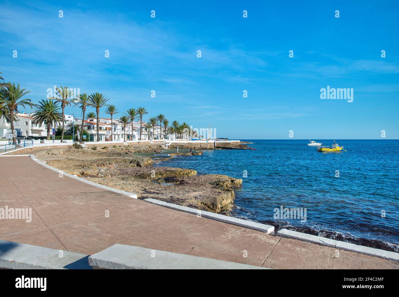 S'Algar, Menorca, Islas Baleares, España Foto de stock