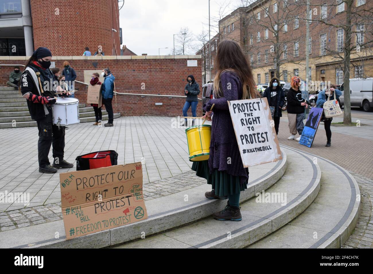 Camine por la Libertad en protesta contra el proyecto de ley de policía, crimen, sentencia y tribunales, que restringirá el derecho democrático a la protesta pacífica. Esto era una C Foto de stock
