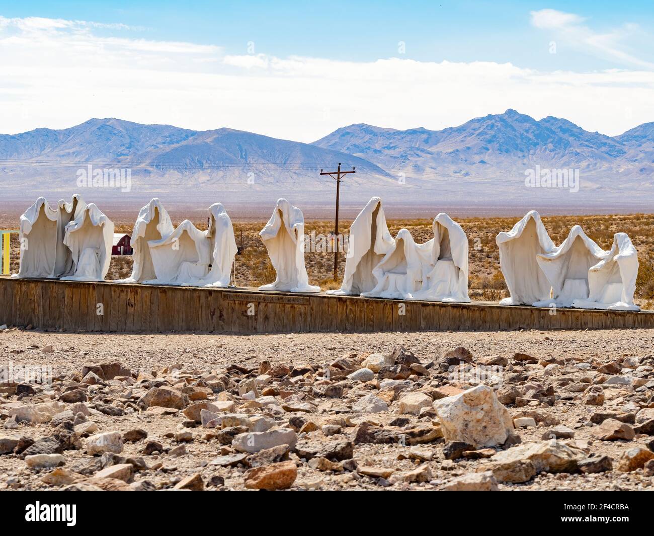 Beatty, 17 DE MARZO de 2021 - Arte de la última Cena en el Museo al Aire  libre de Goldwell Fotografía de stock - Alamy