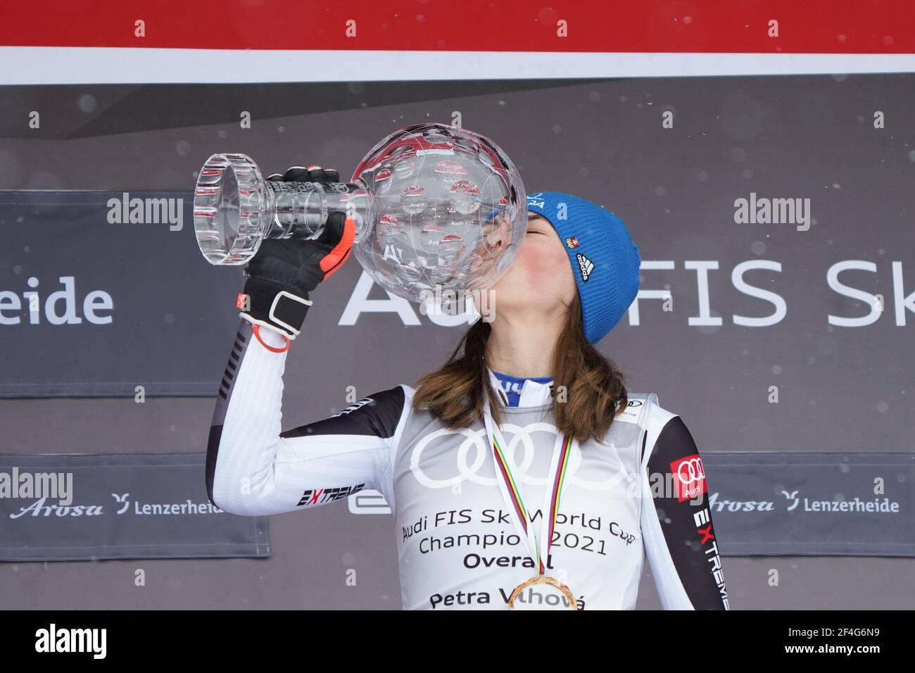 21.03.2021, Lenzerheide, Lenzerheide, Audi FIS Ski Weltcup Lenzerheide: Overall Women, Petra Vlhova (SVK) (Foto de Jari Pestelacci/Just Pictures/Sipa USA) Foto de stock