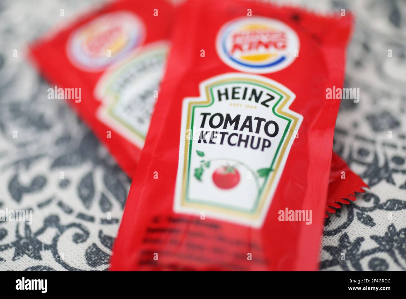 Heinz ketchup de Burger King Fotografía de stock Alamy