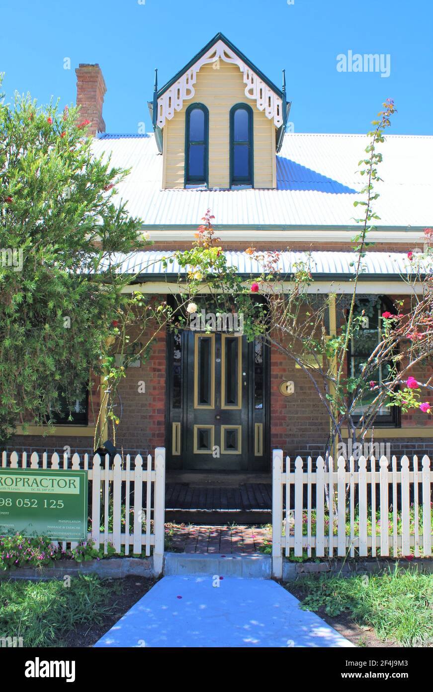 Australian Housing Styles, Federation (Edwardian) Style Home en Goulburn, Nueva Gales del Sur, Australia. Foto de stock