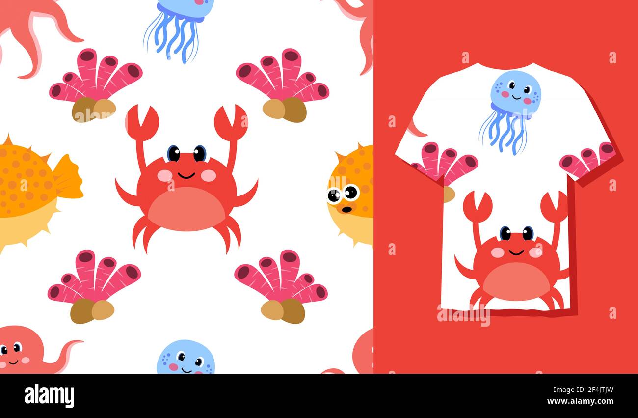 Los diseños de animales de peces de personajes lindos se pueden utilizar como diseños en ropa, fondos de pantalla, fondos. Ilustración vectorial Imagen Vector de stock - Alamy Los diseños de animales de peces de personajes lindos se pueden utilizar como diseños en ropa, fondos de pantalla, fondos. Ilustración vectorial Imagen Vector de stock - Alamy