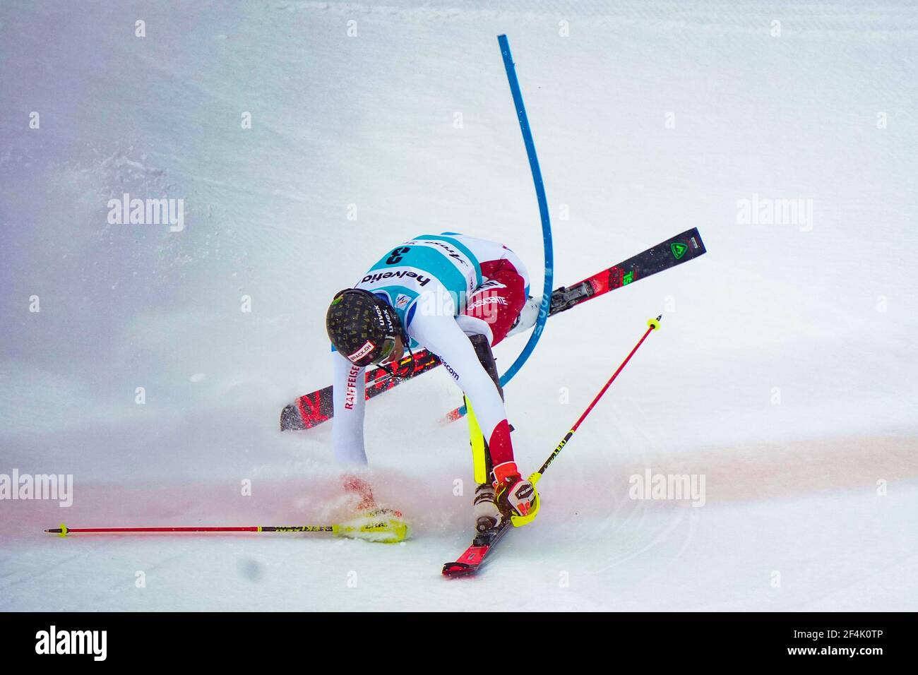 Lenzerheide, Schweiz. 21st de marzo de 2021. 21.03.2021, Lenzerheide, Lenzerheide, Audi FIS Weltcup de esquí Lenzerheide: Slalom Men, Ramon Zenhaeusern (sui) crédito: SPP Sport Press Photo. /Alamy Live News Foto de stock