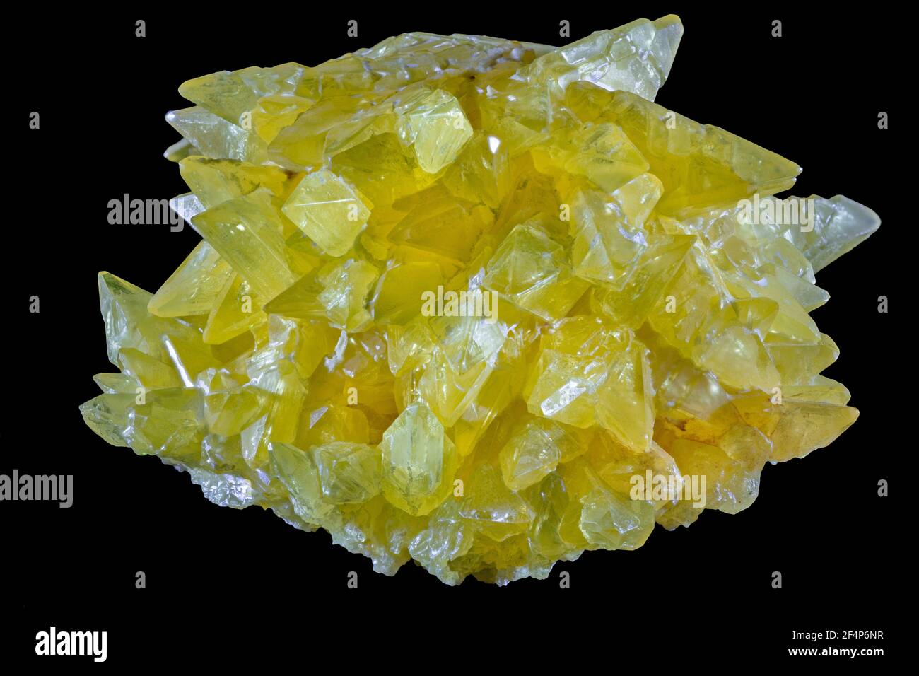 Azufre cristalino, China Foto de stock