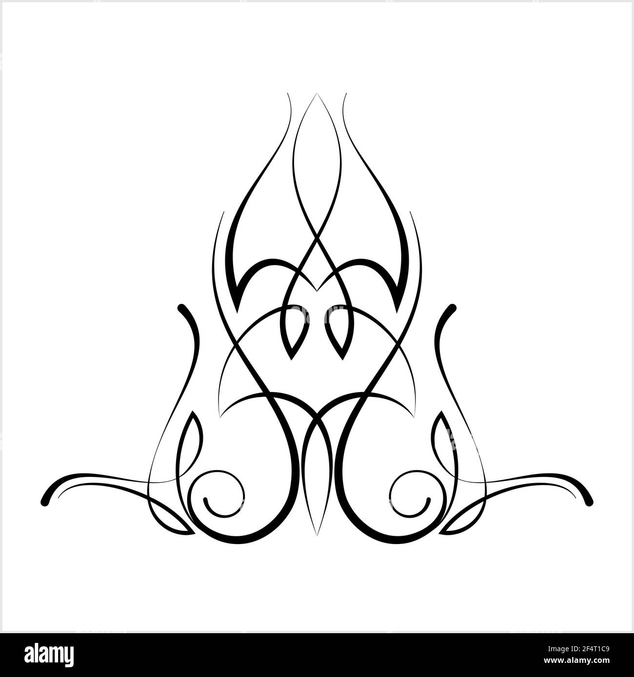 Diseño Pinstripe Diseño Arte vectorial Ilustración Imagen Vector de