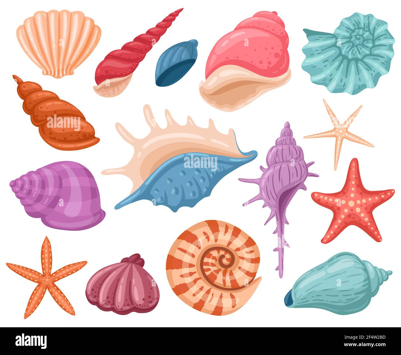 Conchas marinas de dibujos animados fotografías e imágenes de alta  resolución - Alamy
