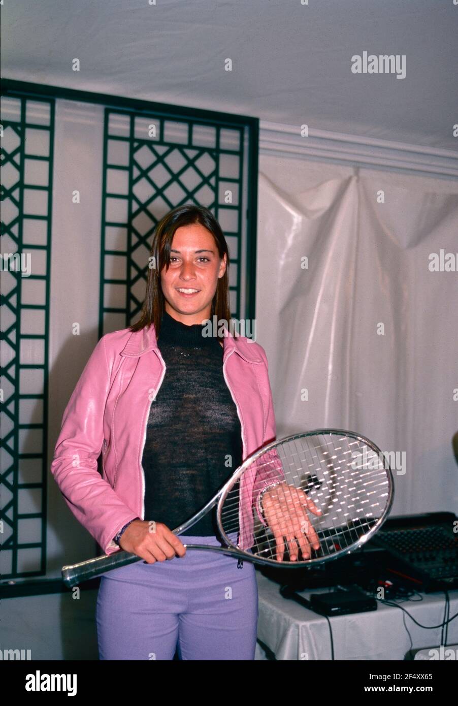 La tenista italiana Flavia Pennetta, Open Italiano 2000 Foto de stock