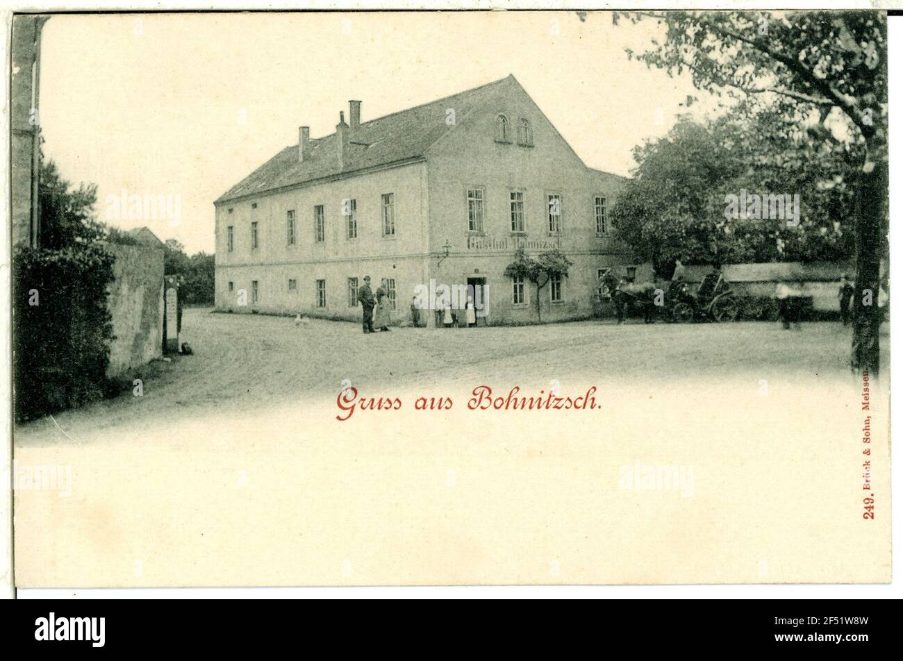 Gasthof Bohnitzsch. Inn Foto de stock