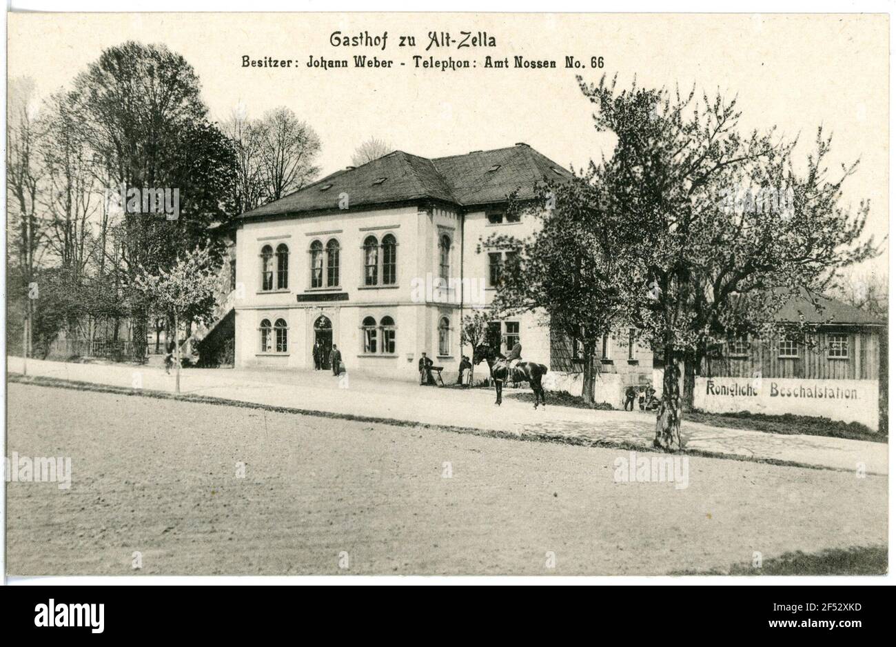 Gasthof Nossen-Altzella. Inn Foto de stock