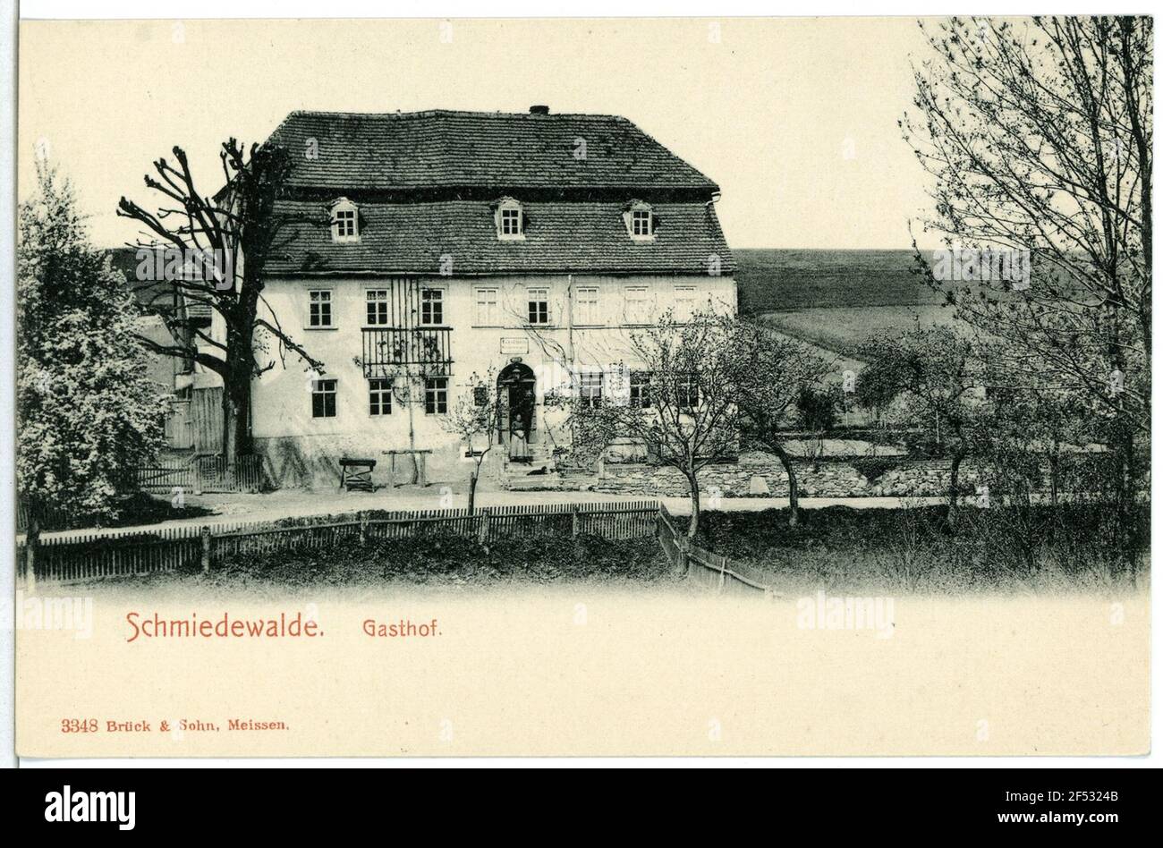 Gasthof Schmiedwalde. Inn Foto de stock