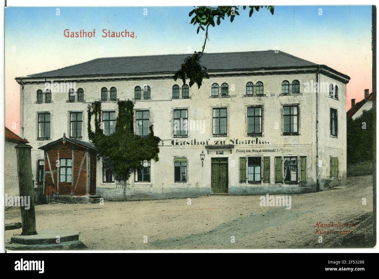 Gasthof Staucha. Gasthof Foto de stock